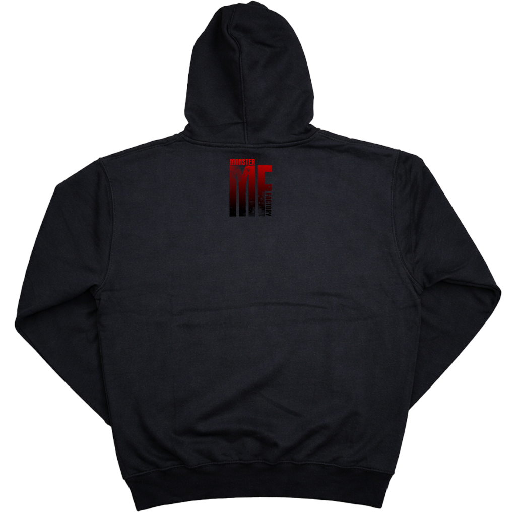 Red Ombre logo on Black hoodie
