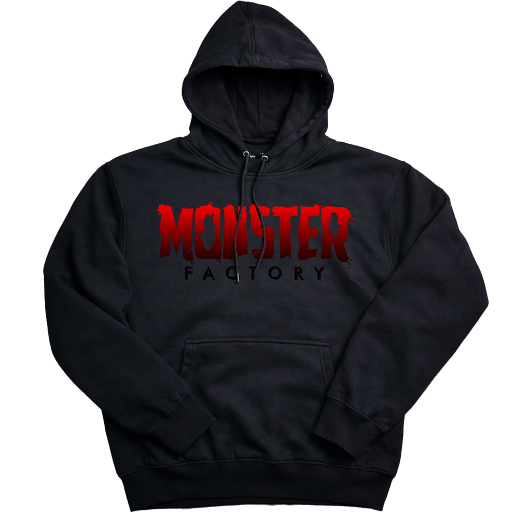 Red Ombre logo on Black hoodie