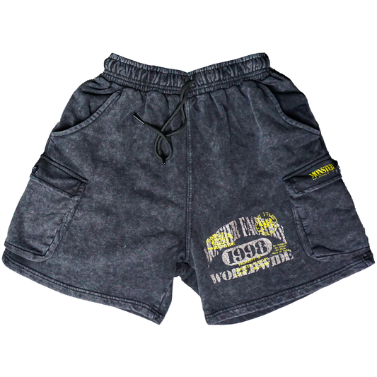 Dystopia | stone-washed shorts