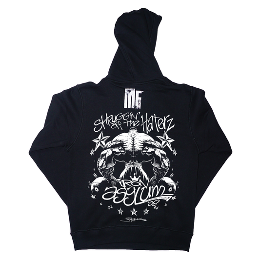 Shruggin off the haterz hoodie