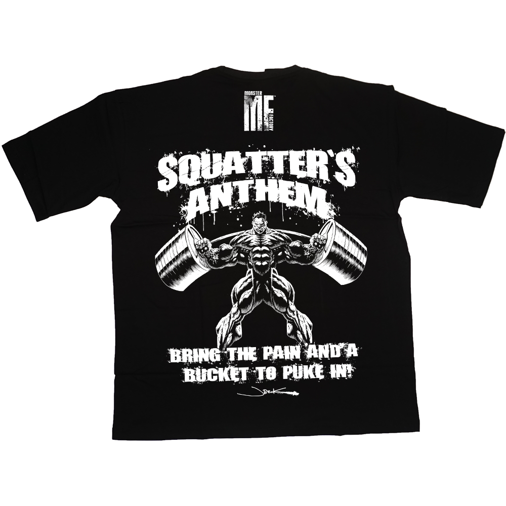 Squatters anthem black oversized tee