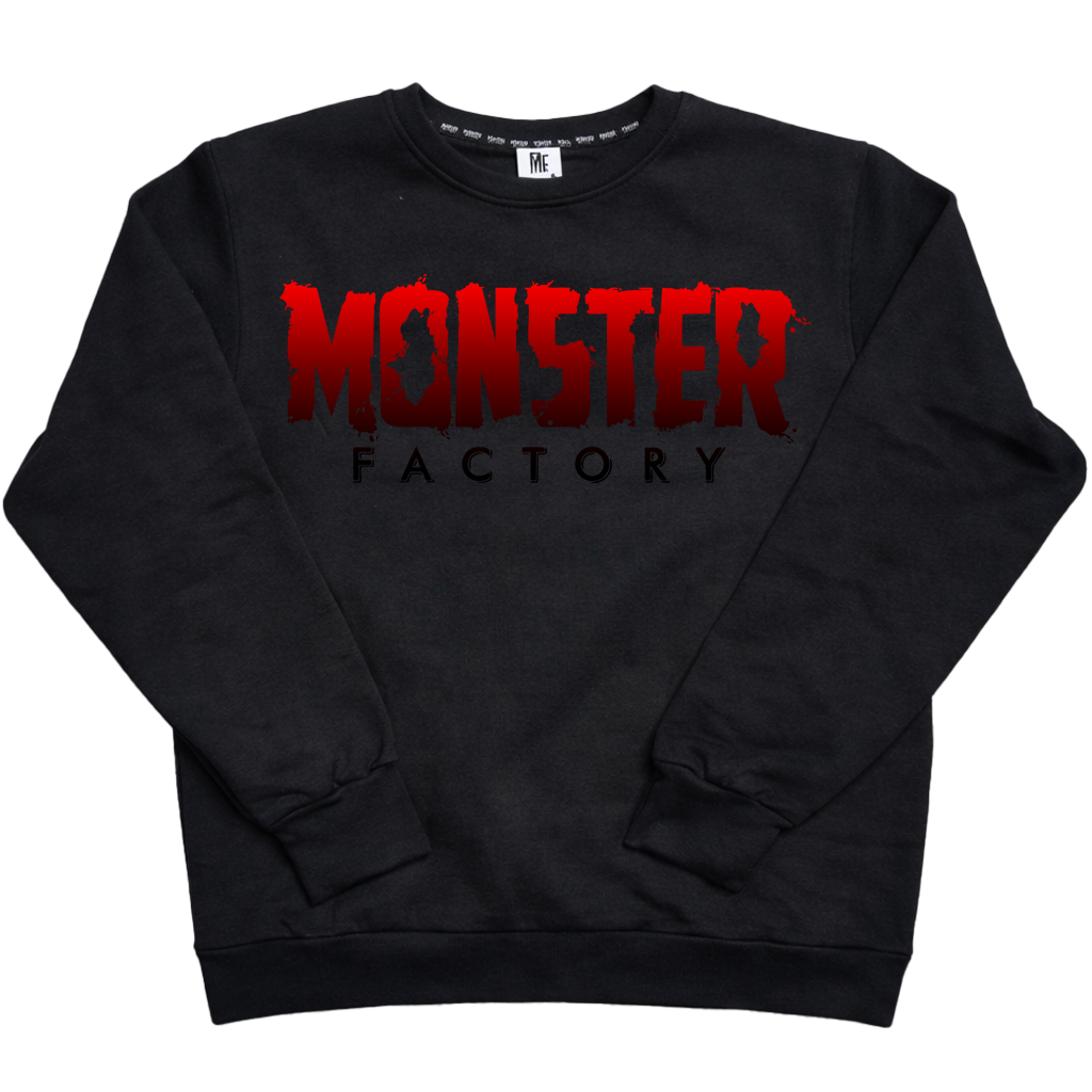 Red Ombre logo on Black Sweatshirt