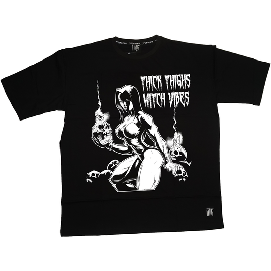 Thick thighs witch vibes Oversized Tee
