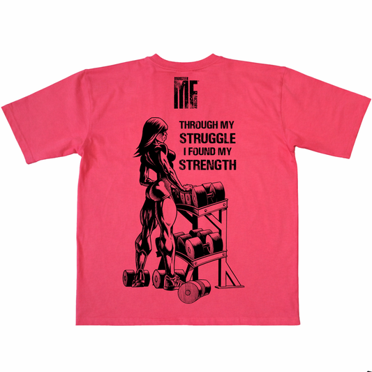 Through my struggle oversized tee