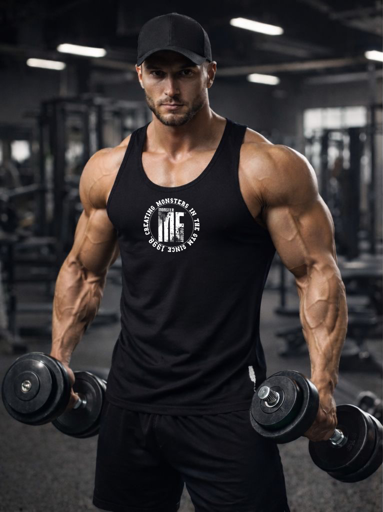 Black Ribbed Fitted vest