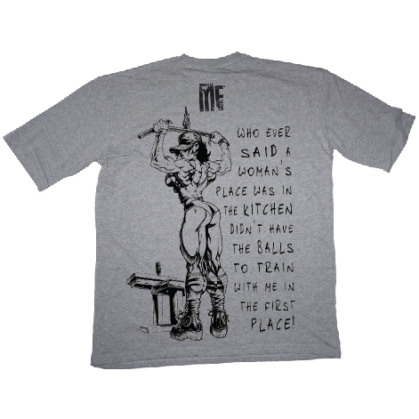 Whoever said' Grey oversized tee