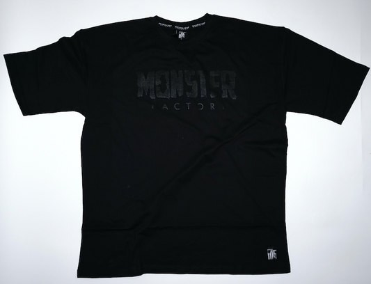 Monster Factory Oversized Black on Black T-Shirt