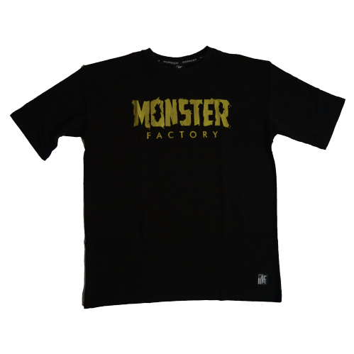 Monster Factory Oversized Black and Gold T-Shirt